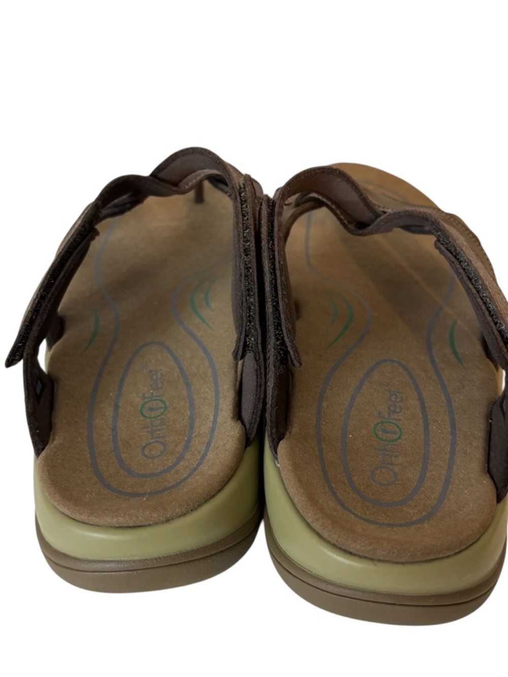 Orthofeet Clio Sandals Womens Size 10M Brown Orthotic Slip On - Picture 4 of 5